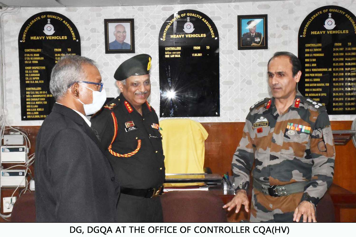  DG, DGQA At The Office Of Controller CQA(HV) 